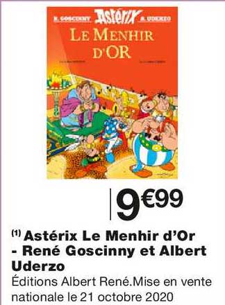 astérix le menhir d'or rené goscinny et albert uderzo