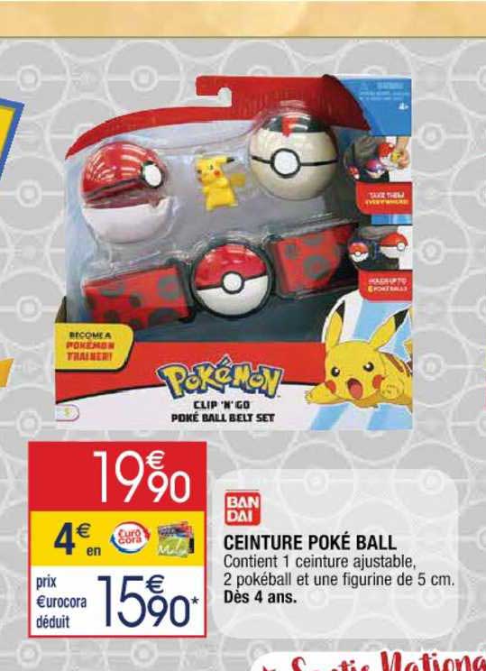 bandai ceinture poké ball