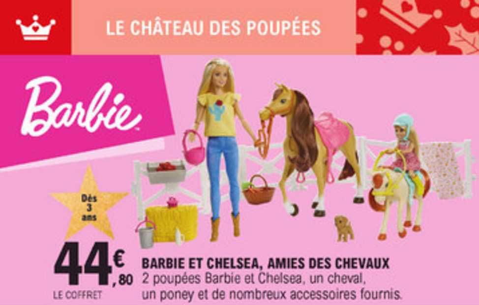 barbie et chelsea, amies des chevaux