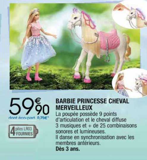 barbie princesse cheval merveilleux