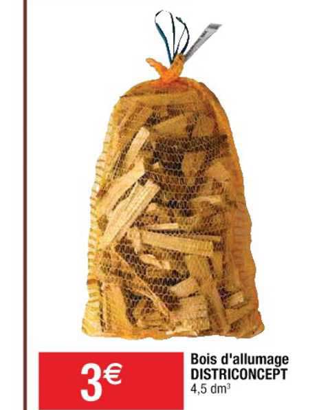 bois d'allumage districoncept