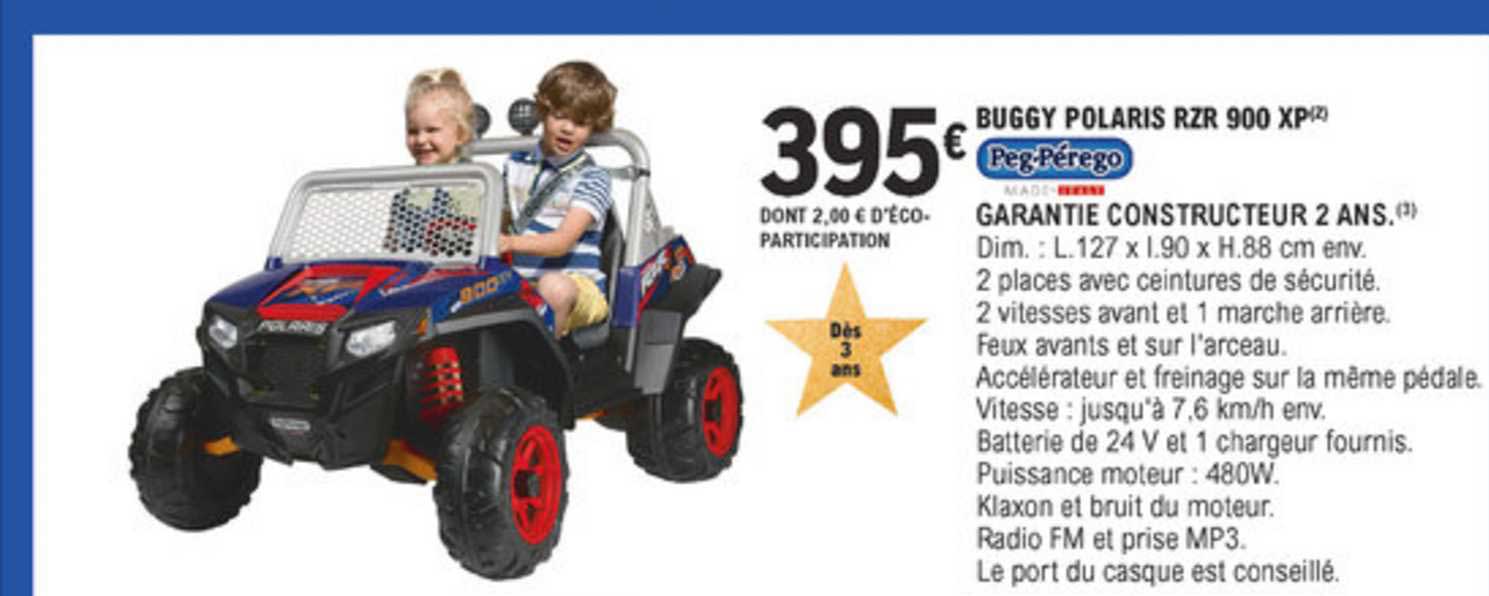 buggy polaris rzr 900 xp peg pérego