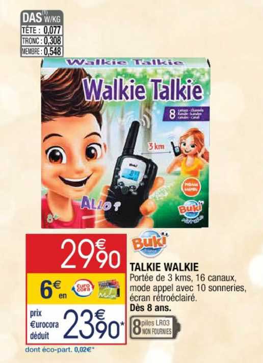 buki talkie walkie