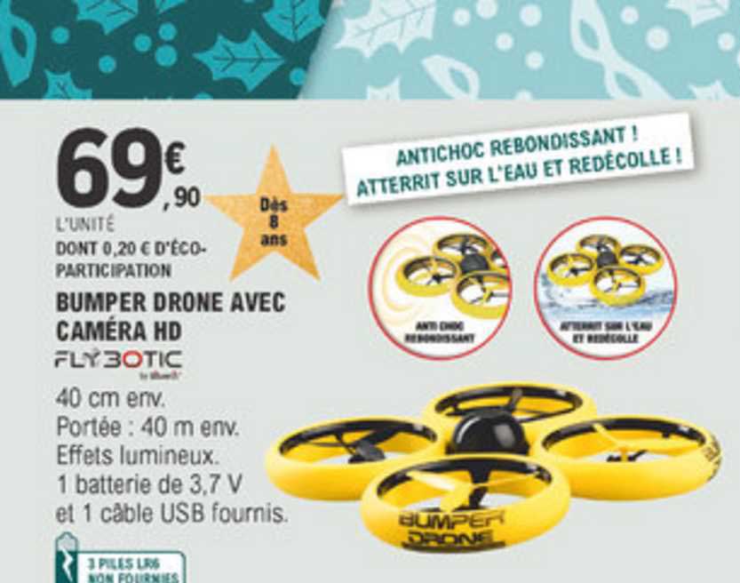bumper drone avec caméra hd flybotic
