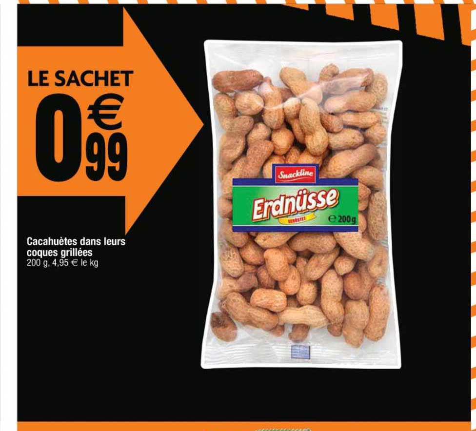 cacahuètes dans leur coques grillées erdnüsse