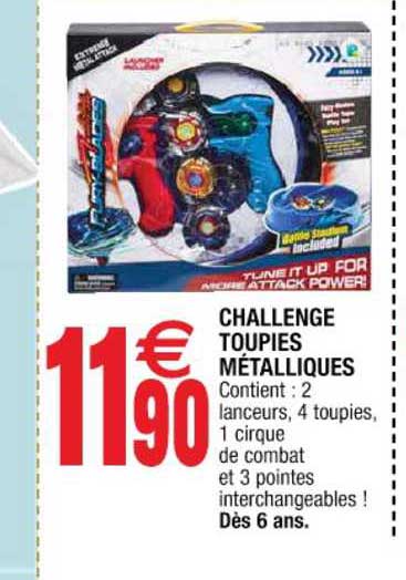 challenge toupies métallique