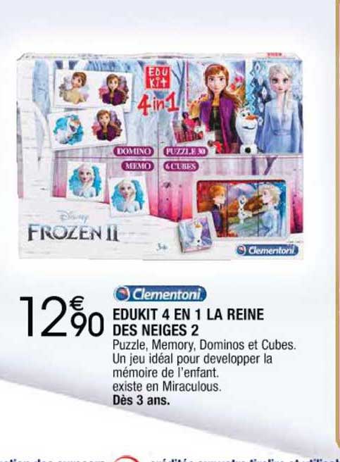 clementoni edukit 4 en 1 la reine des neiges 2
