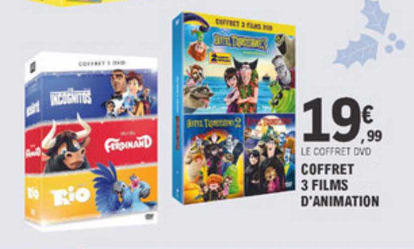 coffret 3 films d'animation