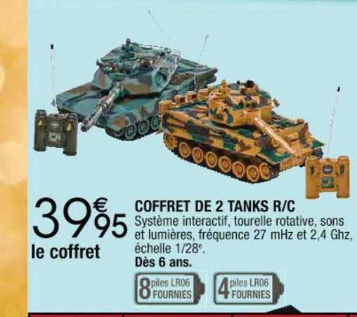 coffret de 2 tanks r c