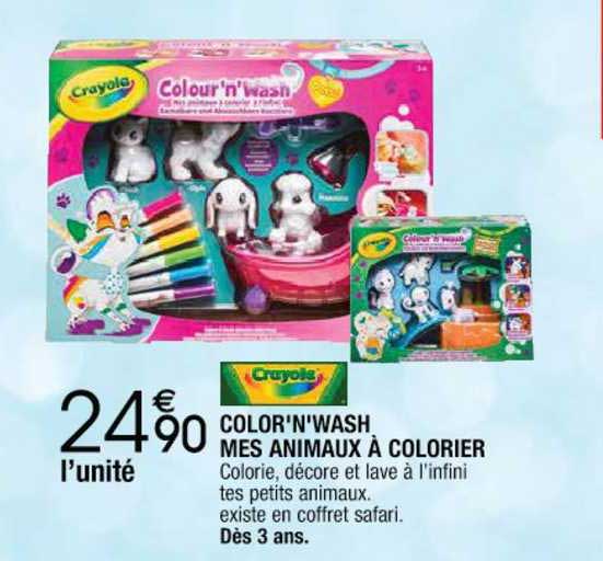 color'n'wash mes animaux à colorier