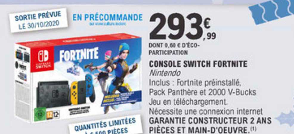 Console Switch Fortnite Nintendo