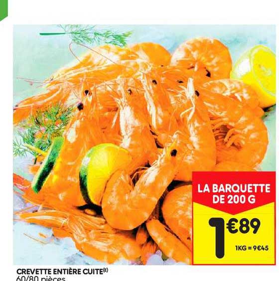 Crevette Entière Cuite