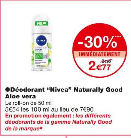 déodorant nivea naturally good aloe vera