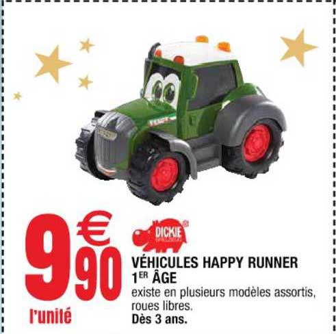 dickie véhicules happy runner 1er âge