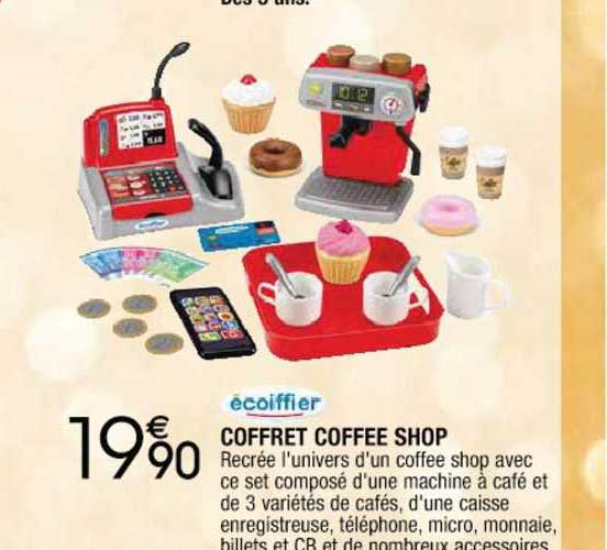 ecoiffier coffret coffee shop