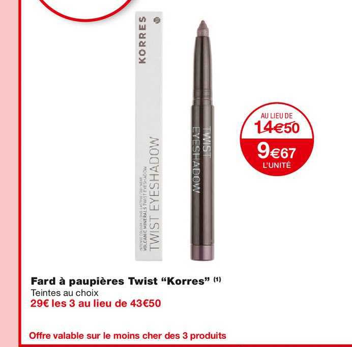 fard à paupières twist korres