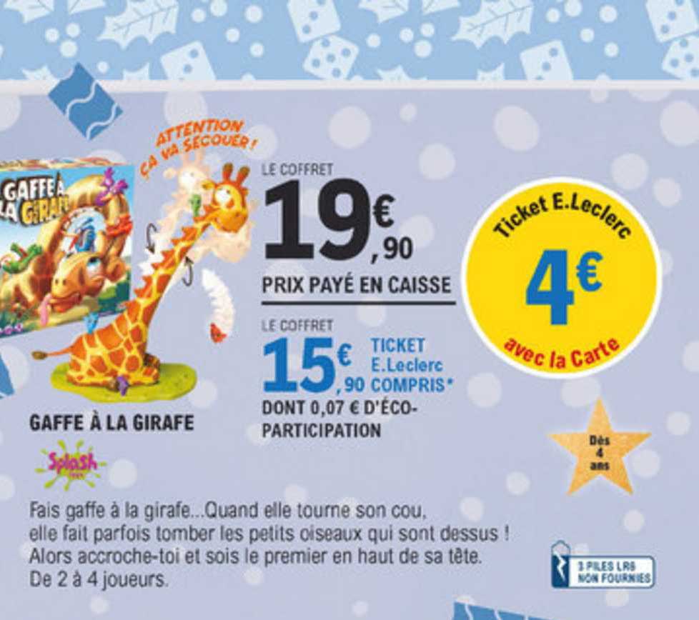 gaffe à la girafe splash