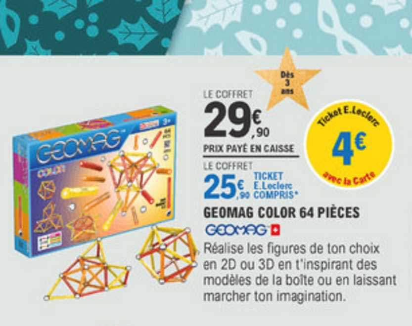 geomag color 64 pièces