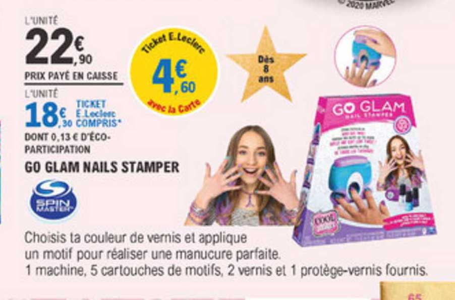 go glam nails stamper spin master