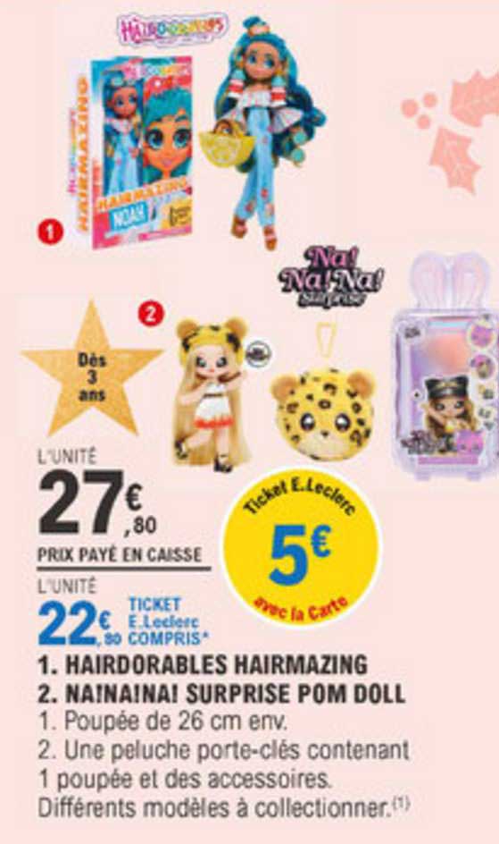 Hairdorables Hairmazing Na!na!na! Surprise Pom Doll