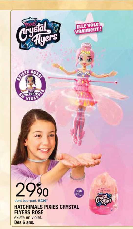 hatchimals pixies crystal flyers rose