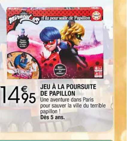 jeu à la poursuite de papillon