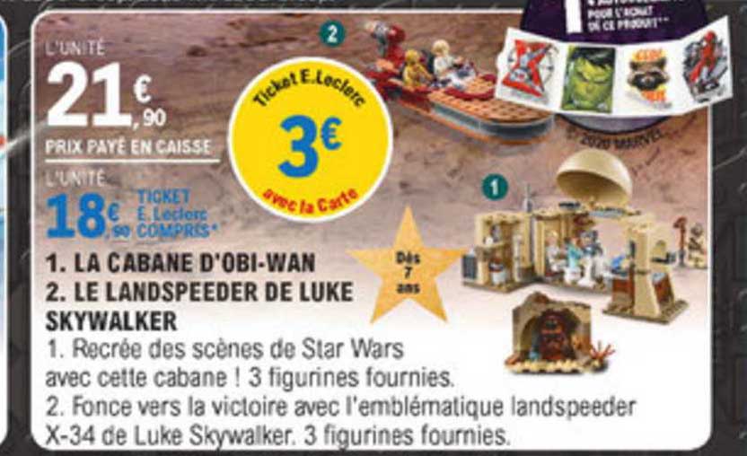 la cabane d'obi wan le landspeeder de luke skywalker
