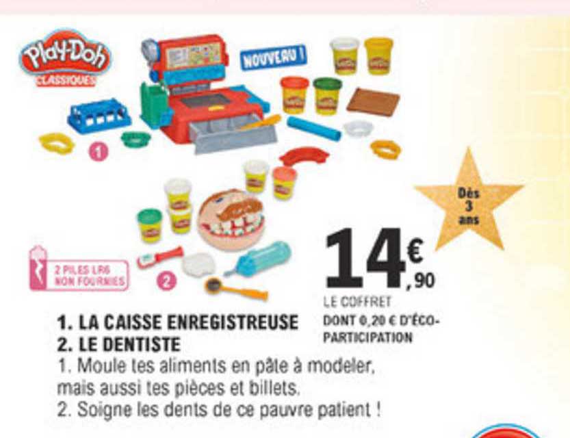 la caisse enregistreuse le dentiste play doh