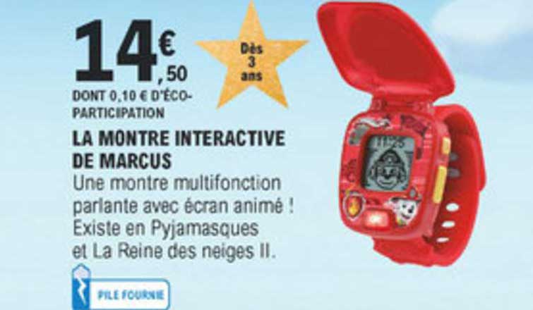 la montre interactive de marcus