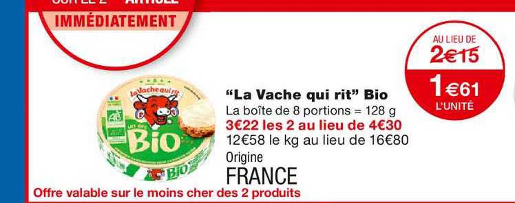 la vache qui rit bio