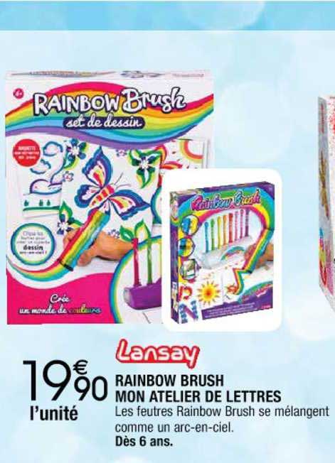 lansay rainbow brush mon atelier de lettres