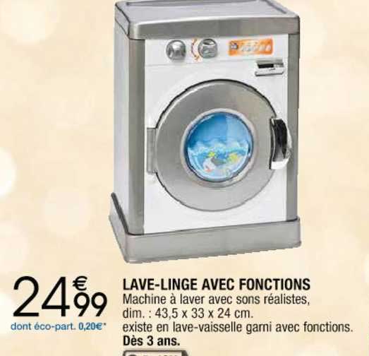Lave Linge Avec Fonctions