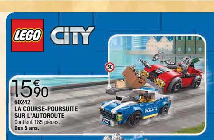 Lego City 60242 La Course Poursuite Sur L'autoroute