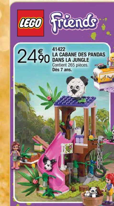 lego friends 41422 la cabane des pandas dans le jungle