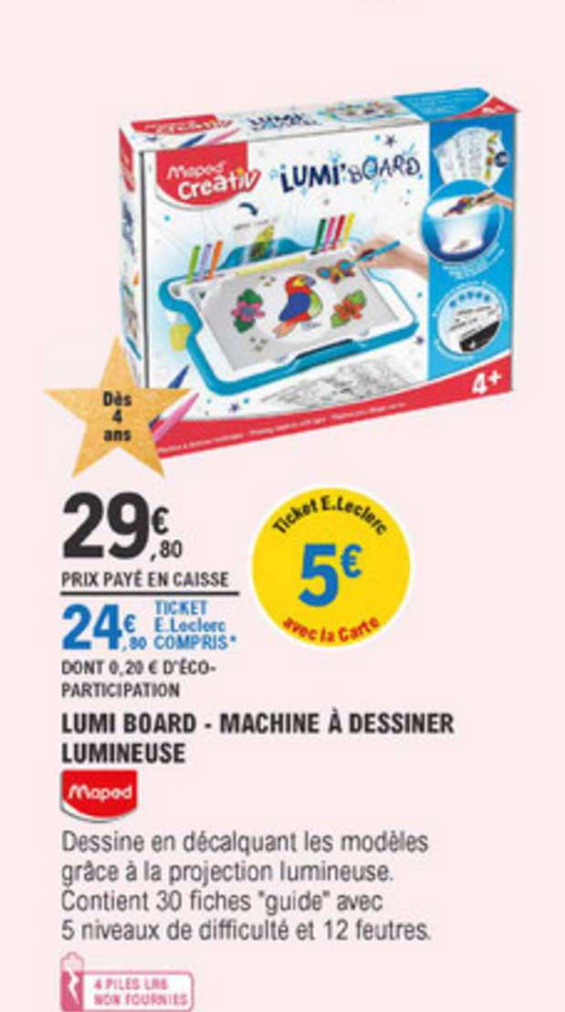 lumi board machine à dessiner lumineuse maped