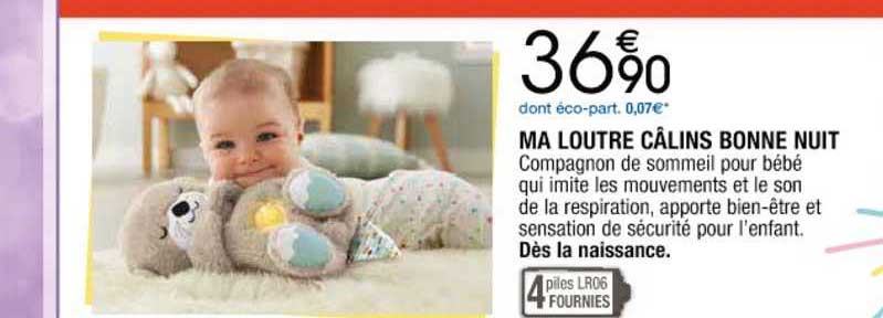 ma loutre câlins bonne nuit