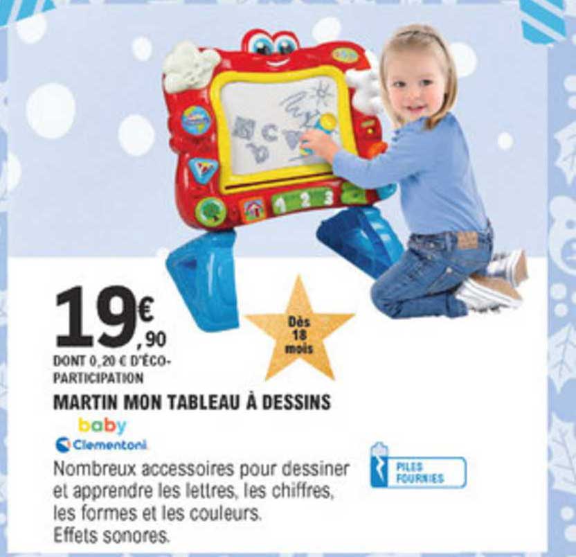 martin mon tableau à dessins baby clementoni