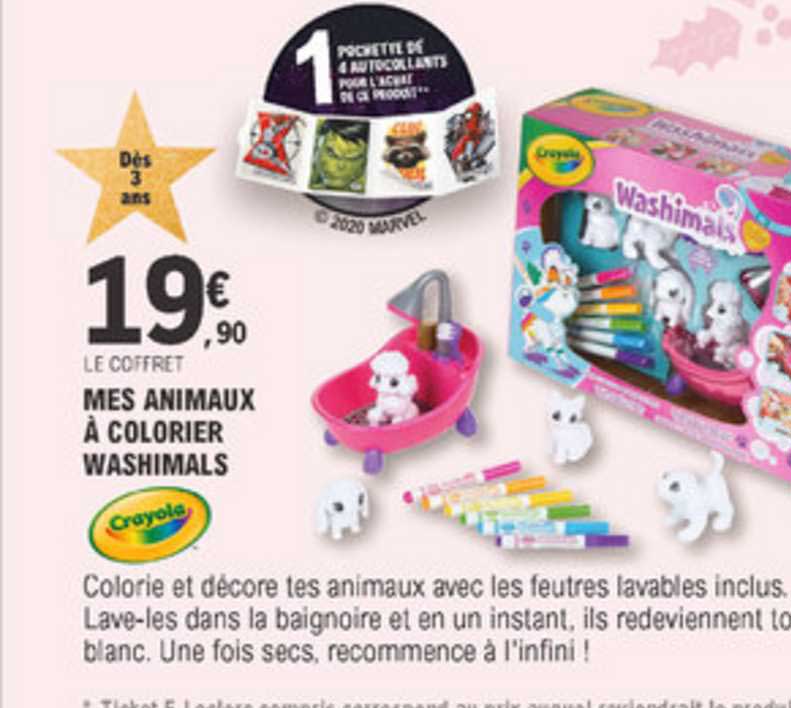 Mes Animaux à Colorier Washimals Crayola