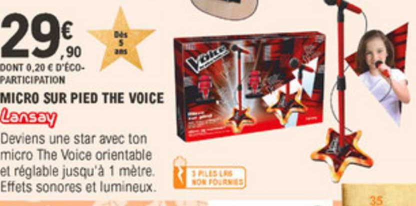 micro sur pied the voice lansay