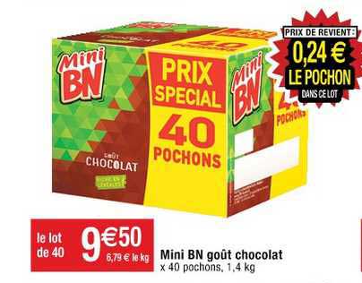 Mini Bn Goût Chocolat