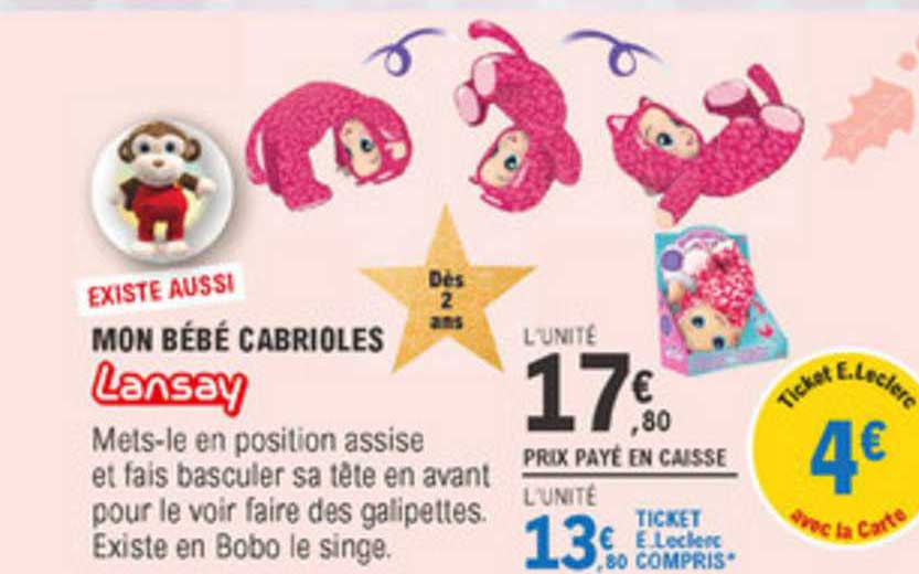 mon bébé cabrioles lansay