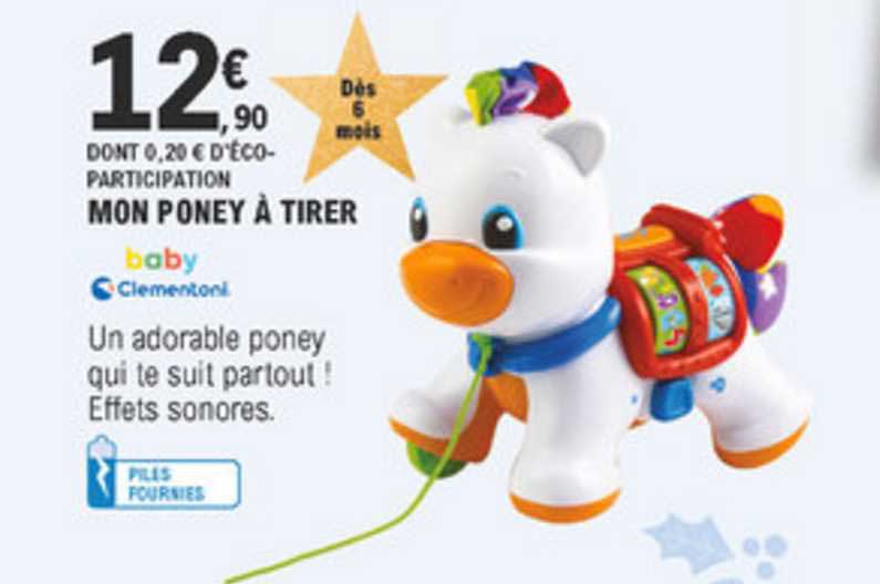 mon poney à tirer baby clementoni