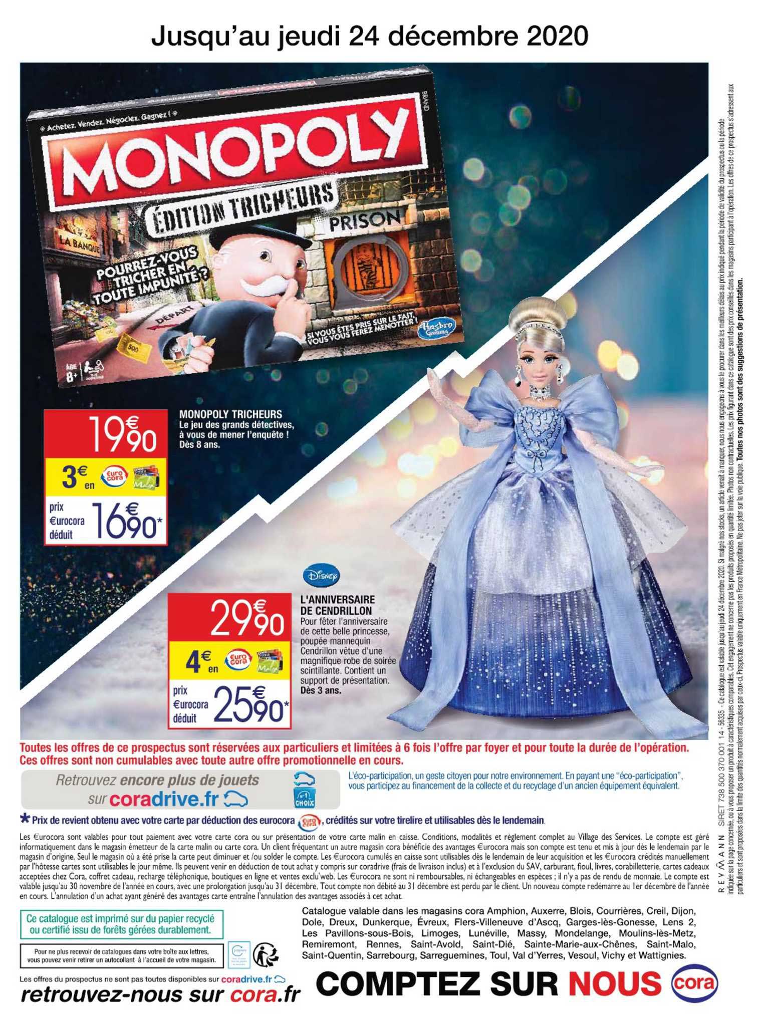 monopoly tricheurs disney l'anniversaire de cendrillon