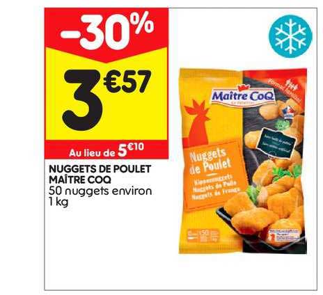 nuggets de poulet maître coq