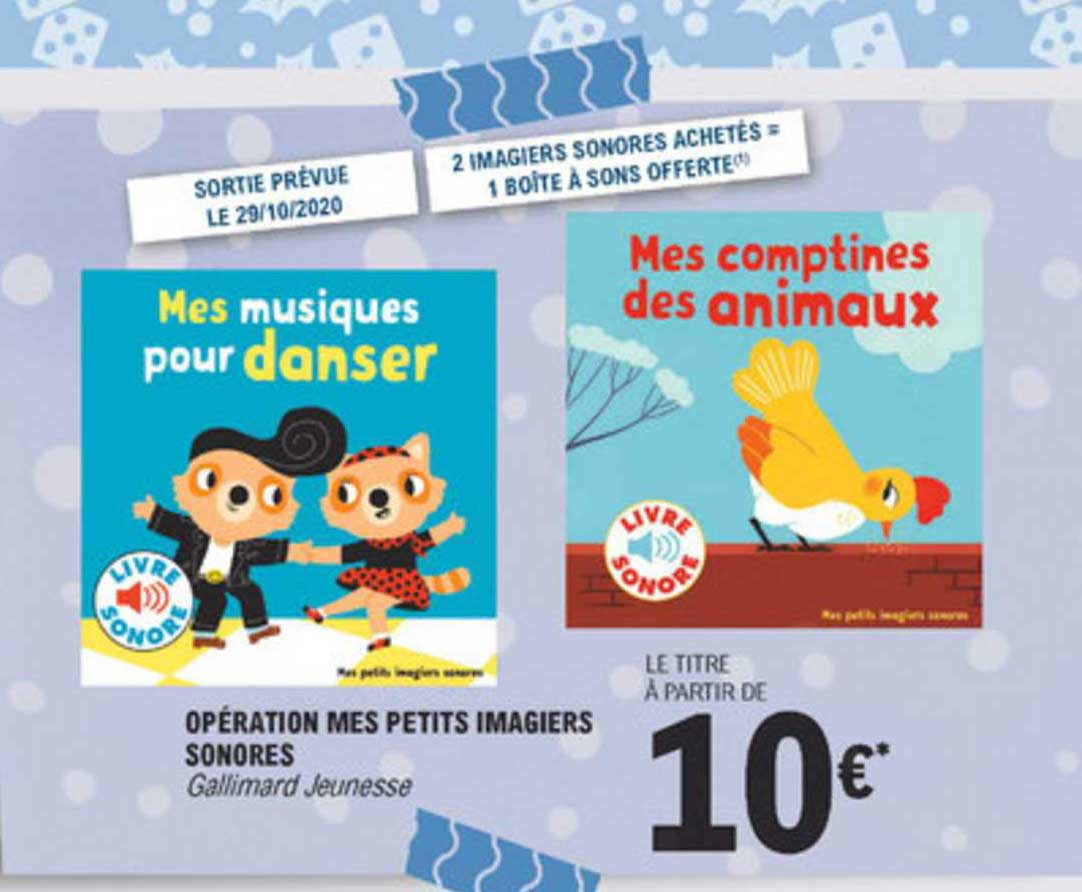 opération mes petits imagiers sonores gallimard jeunesse