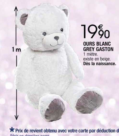 ours blanc grey gaston
