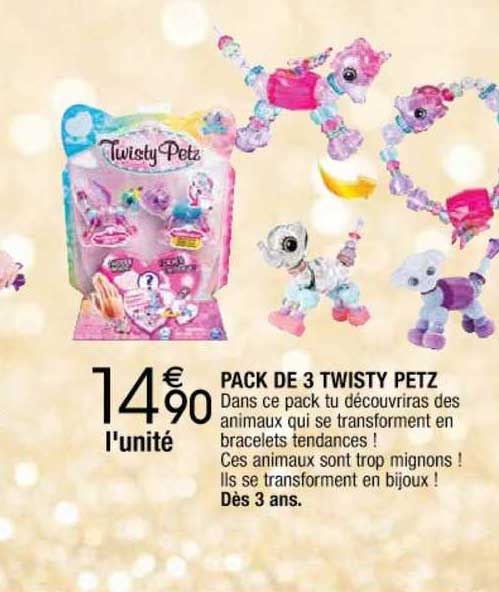 pack de 3 twisty petz