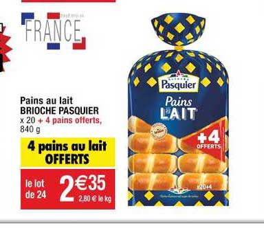 Pains Au Lait Brioche Pasquier 4 Pains Au Lait Offert