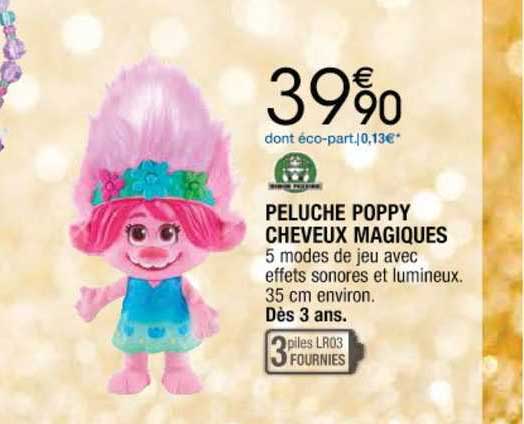 Peluche Poppy Cheveux Magiques