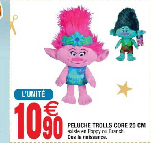 peluche trolls core 25 cm